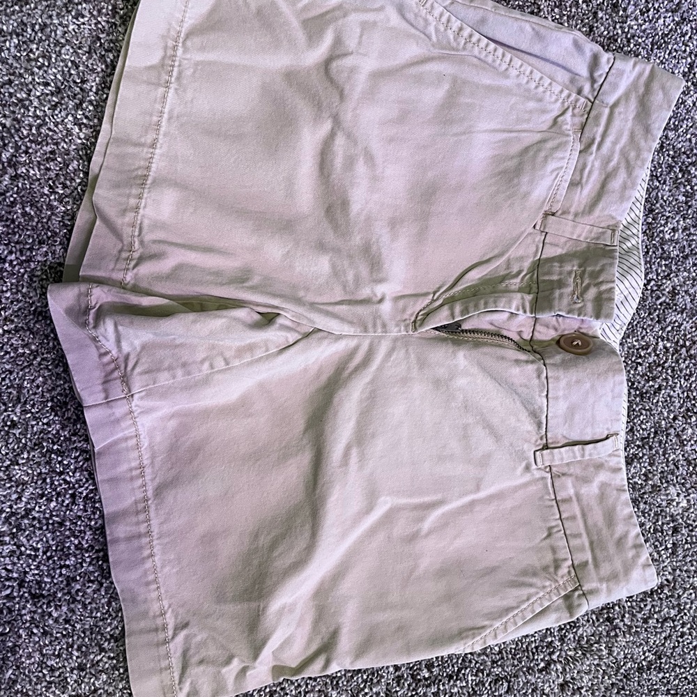 LOFT Cream Casual Shorts
